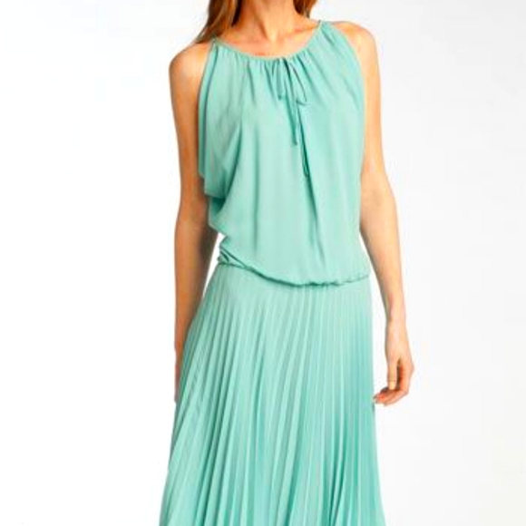 BCBG Max Mint Green Pleated dress - Picture 1 of 5